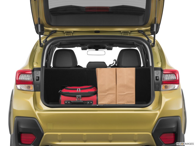 2023 subaru crosstrek cargo area with stuff