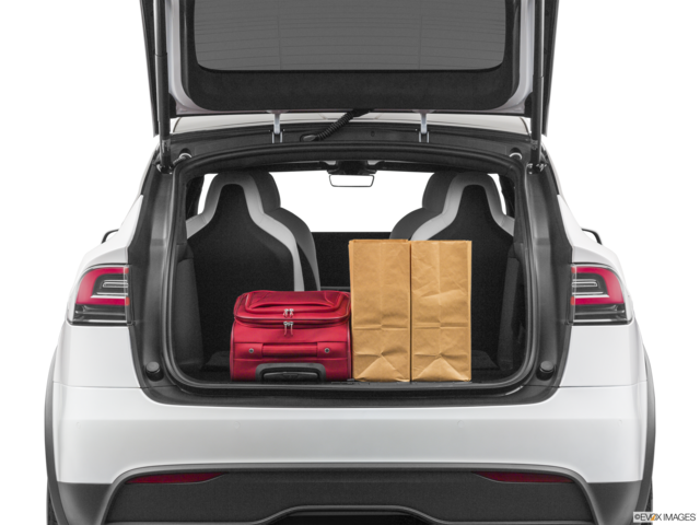 2023 tesla model-x cargo area with stuff