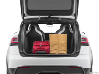 2023 tesla model-x cargo area with stuff