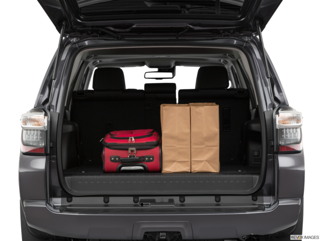2023 toyota 4runner cargo area with stuff