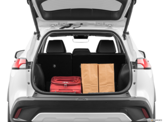 2023 toyota corolla-cross cargo area with stuff