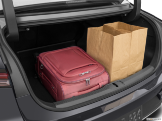 2023 toyota crown cargo area with stuff