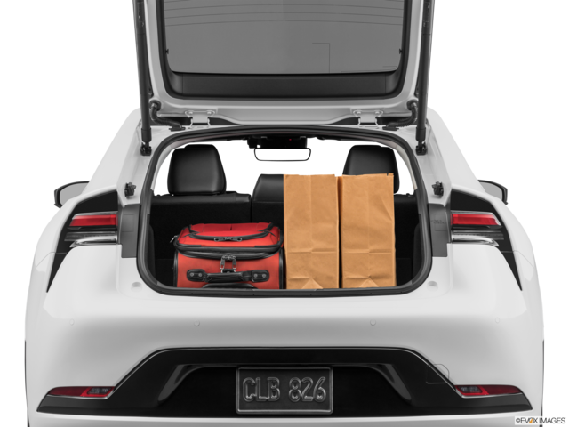2023 toyota prius cargo area with stuff
