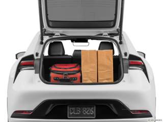 2023 toyota prius cargo area with stuff