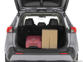 2023 toyota rav4 cargo area with stuff