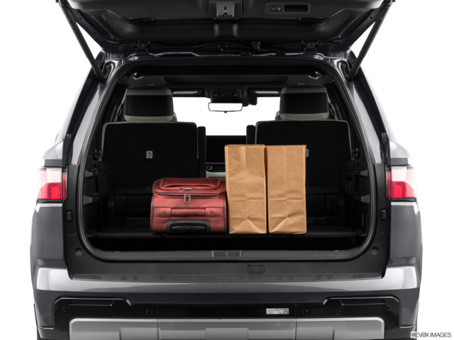 2023 toyota sequoia cargo area with stuff