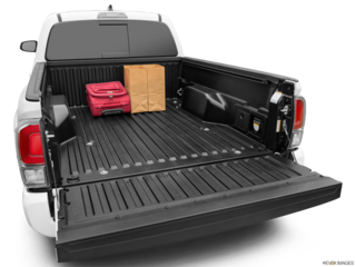 2023 toyota tacoma cargo area with stuff