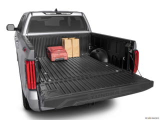 2023 toyota tundra cargo area with stuff