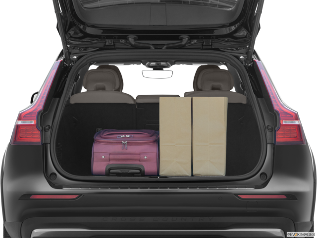 2023 volvo v60-cross-country cargo area with stuff