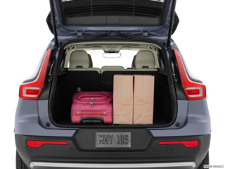 2023 volvo xc40 cargo area with stuff