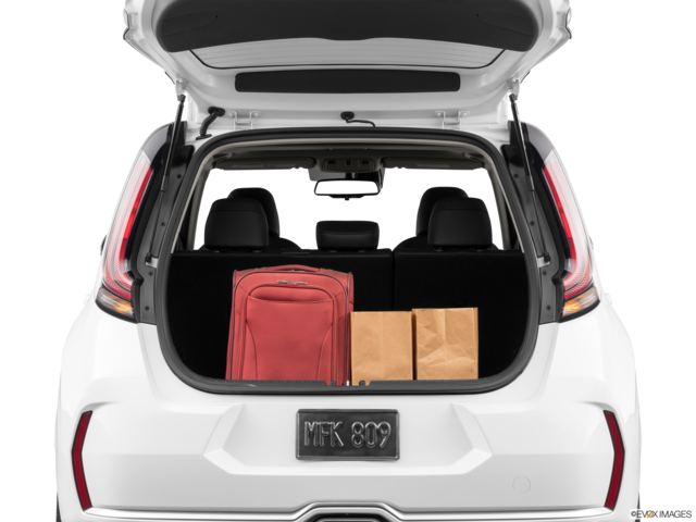 2024 kia soul cargo area with stuff