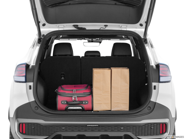 2024 kia sportage cargo area with stuff