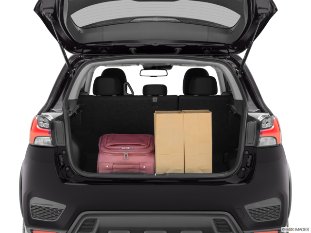 2024 mitsubishi outlander-sport cargo area with stuff
