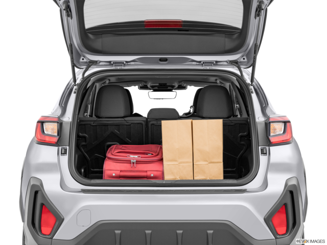 2024 subaru crosstrek cargo area with stuff