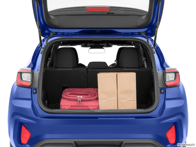 2024 subaru impreza cargo area with stuff