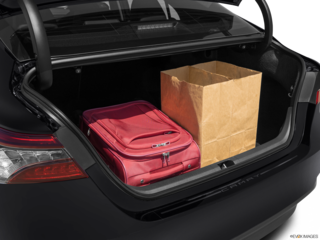 2024 toyota camry cargo area with stuff