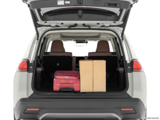 2024 toyota grand-highlander cargo area with stuff